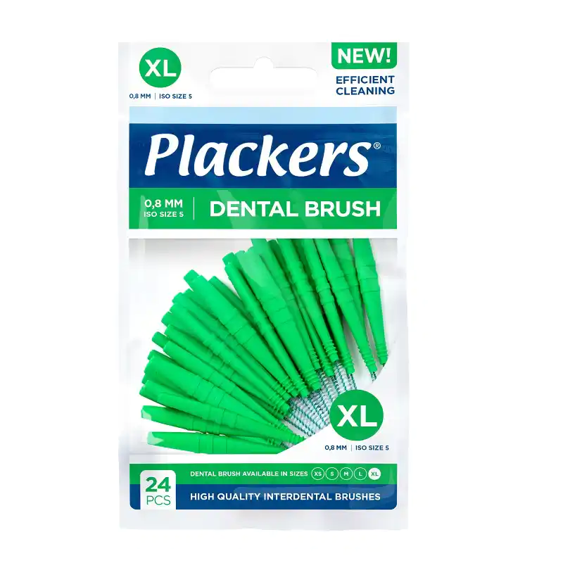 Plackers Interdental Brush XL 0.8 mm 24 pcs